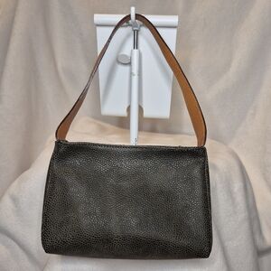 Bric's 8 Inch Brown/Grey Small Zippered Travel Bag